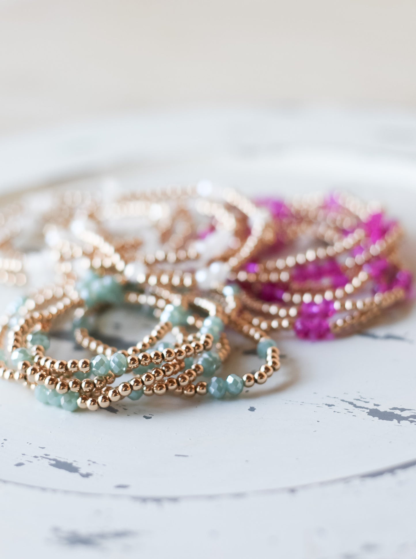 Water Resistant Beaded Color Bracelet - Shoppe3130