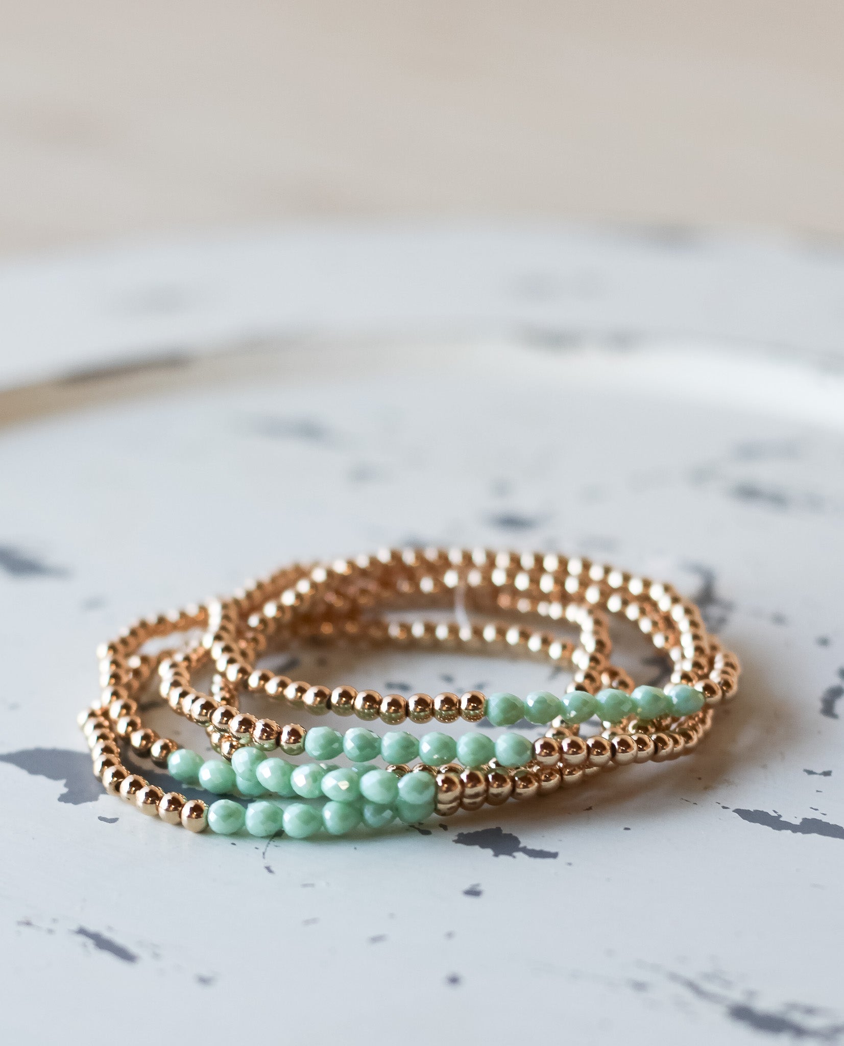 Water Resistant Beaded Line Bracelet - Shoppe3130