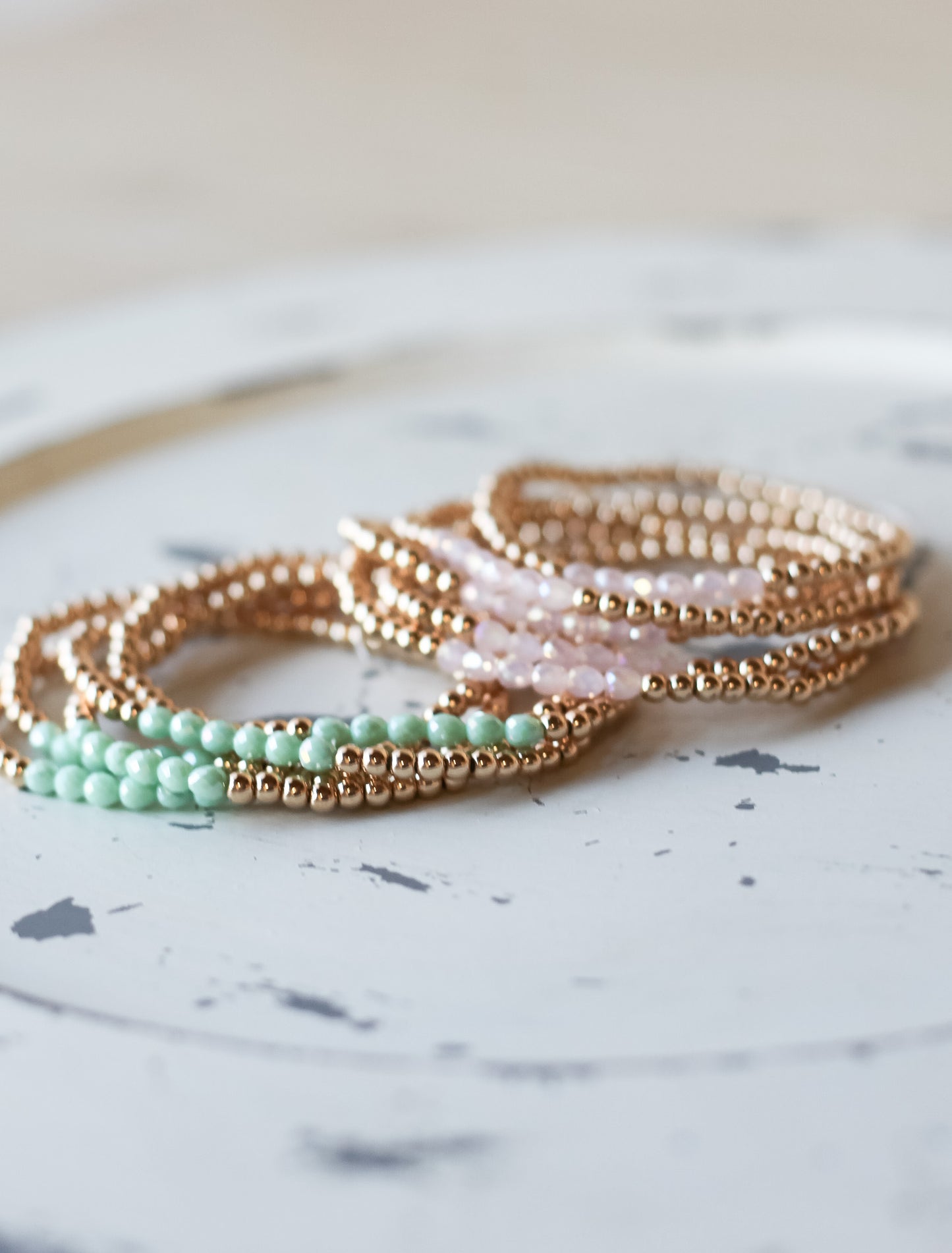 Water Resistant Beaded Line Bracelet - Shoppe3130