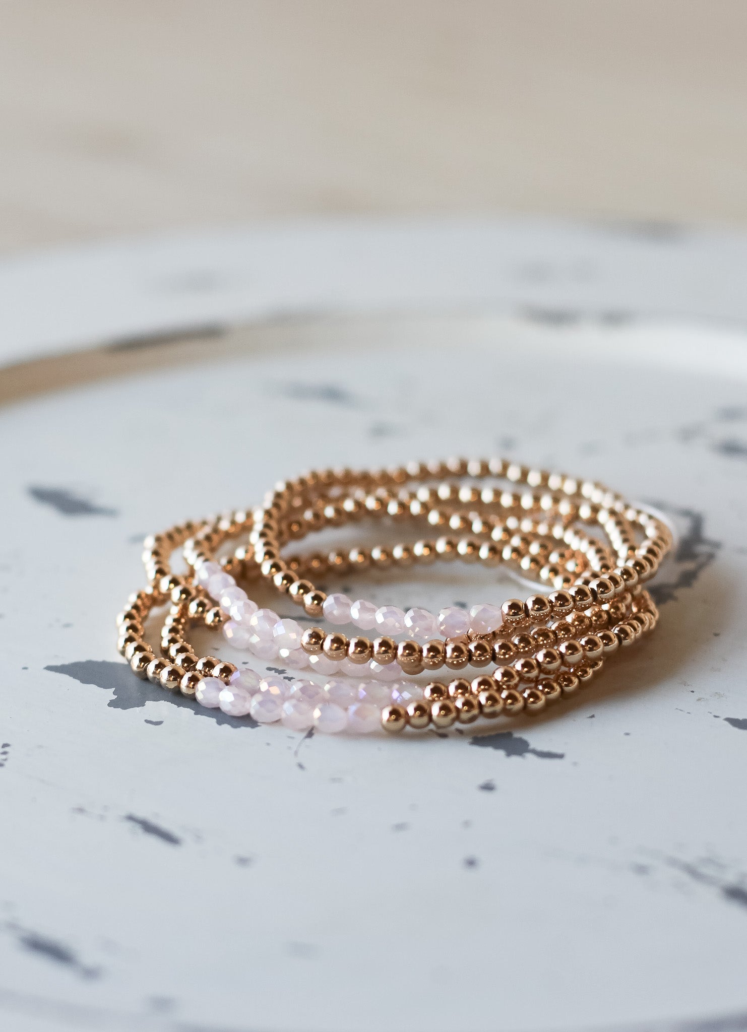 Water Resistant Beaded Line Bracelet - Shoppe3130