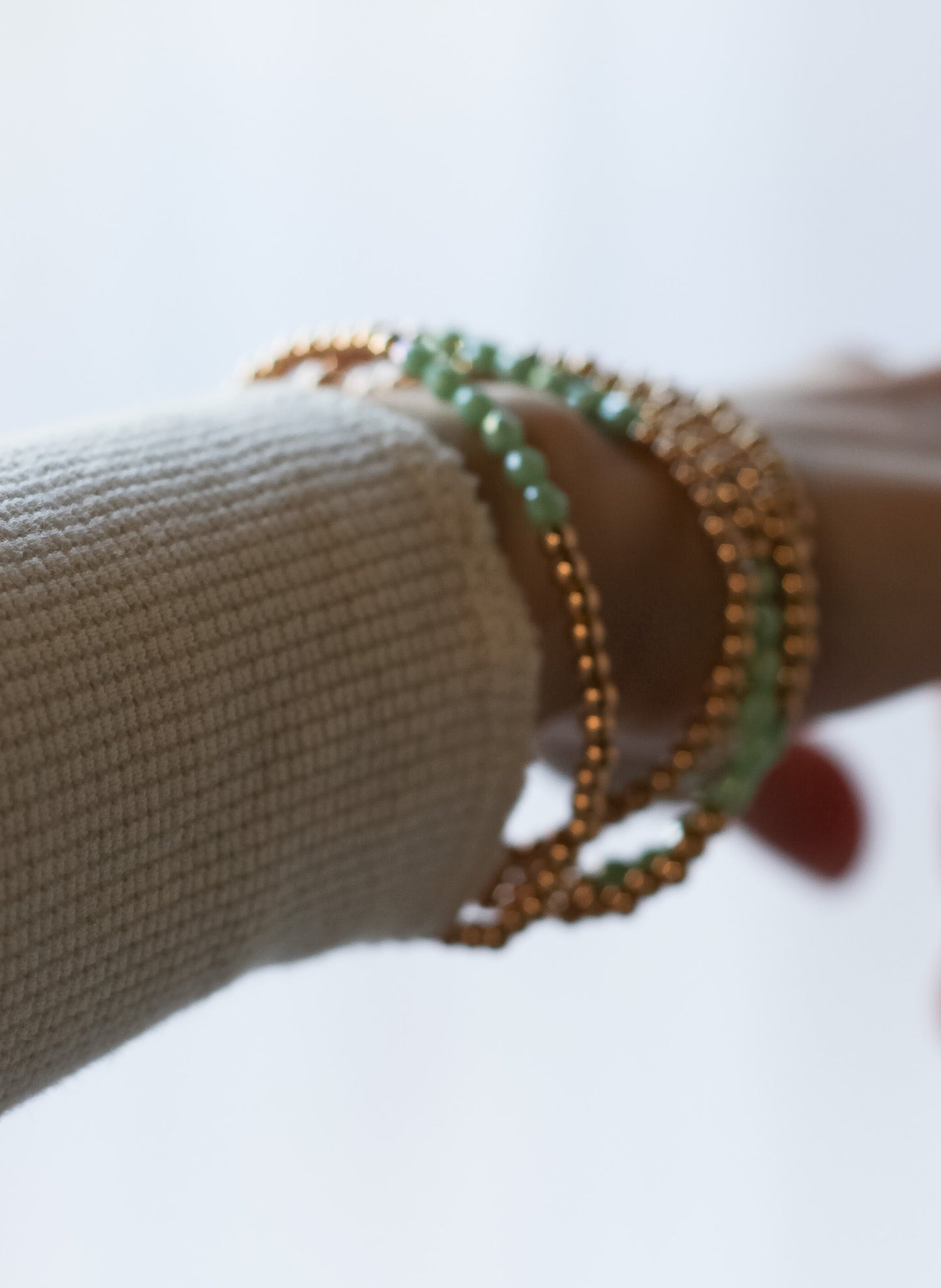 Water Resistant Beaded Line Bracelet - Shoppe3130