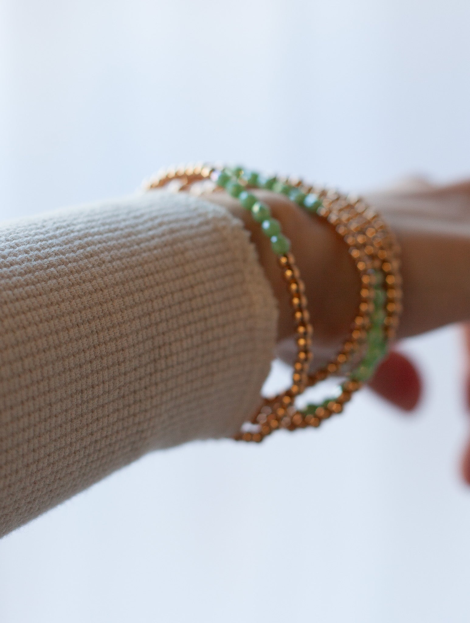 Water Resistant Beaded Line Bracelet - Shoppe3130