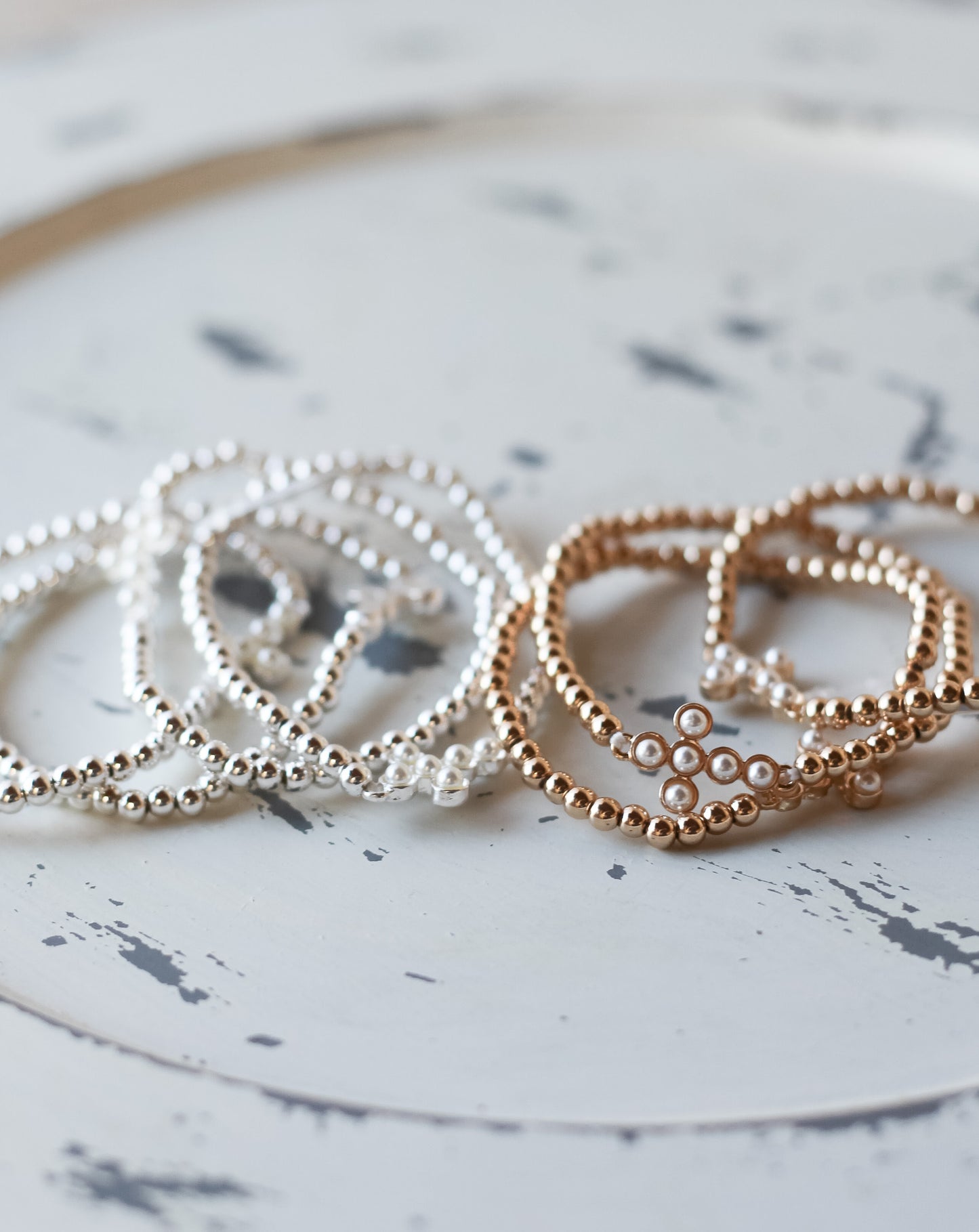 Cross On My Mind Bracelet Stack Water Resistant - Shoppe3130