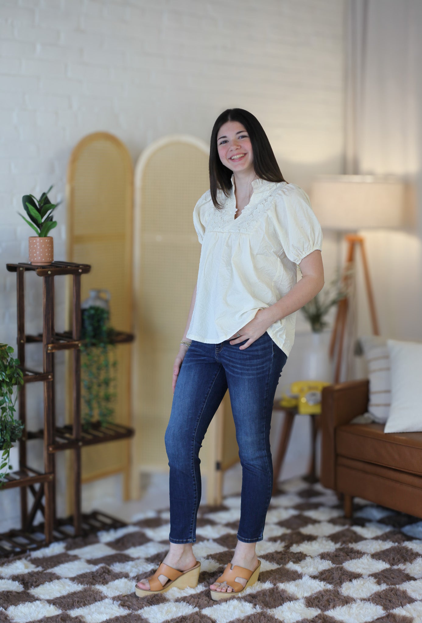 High Waist Dark Wash Zen Skinny Jeans - Shoppe3130