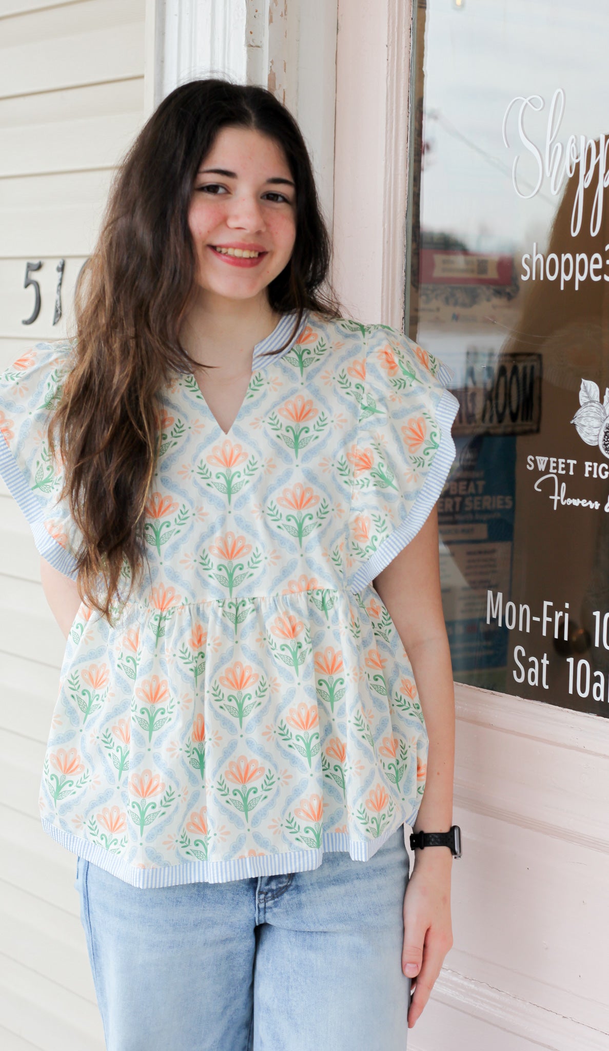 Tulip Dreams Ruffle Babydoll Top - Shoppe3130