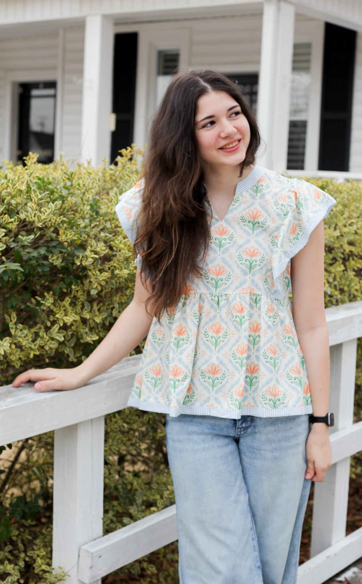 Tulip Dreams Ruffle Babydoll Top - Shoppe3130