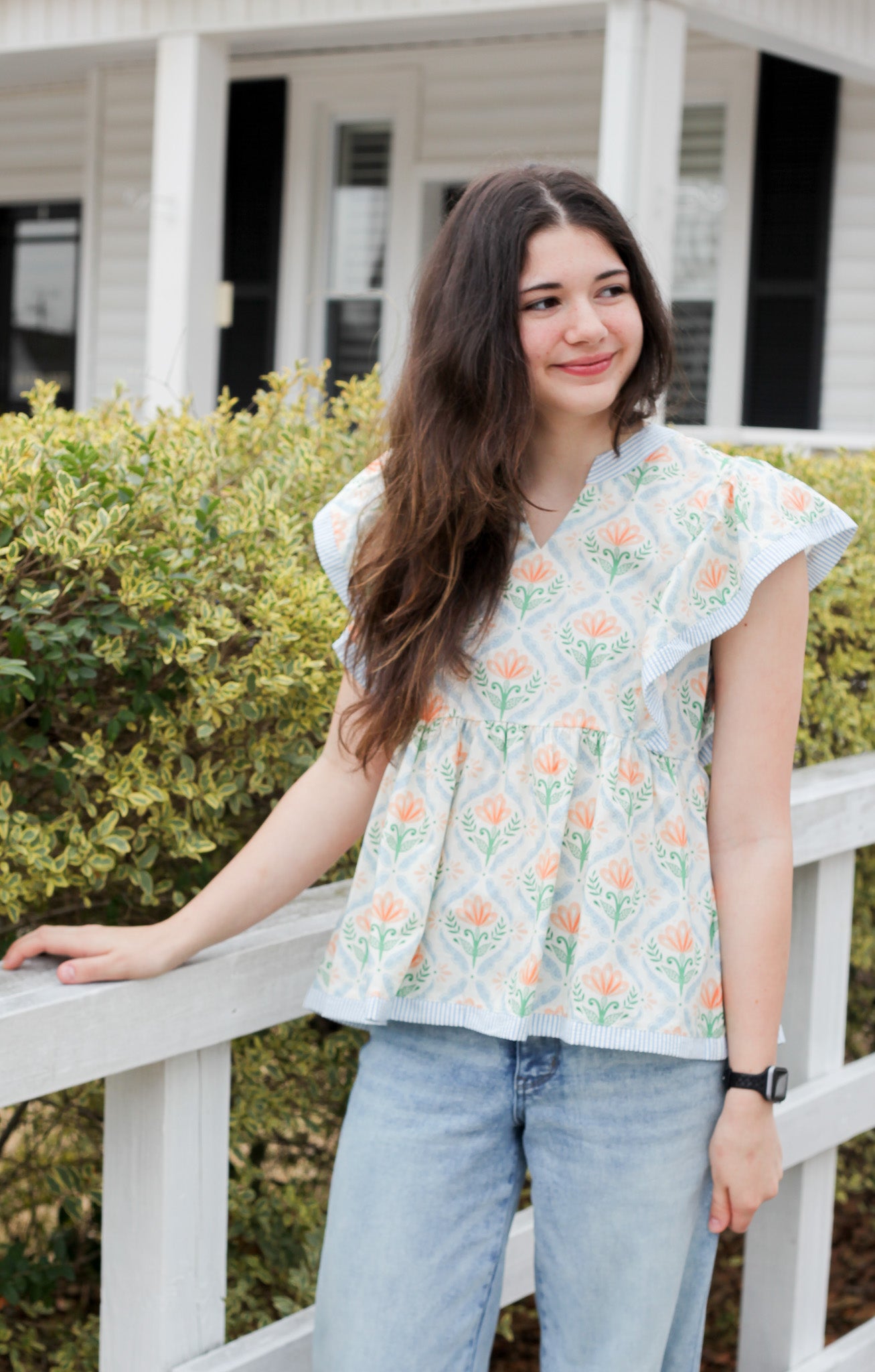 Tulip Dreams Ruffle Babydoll Top - Shoppe3130