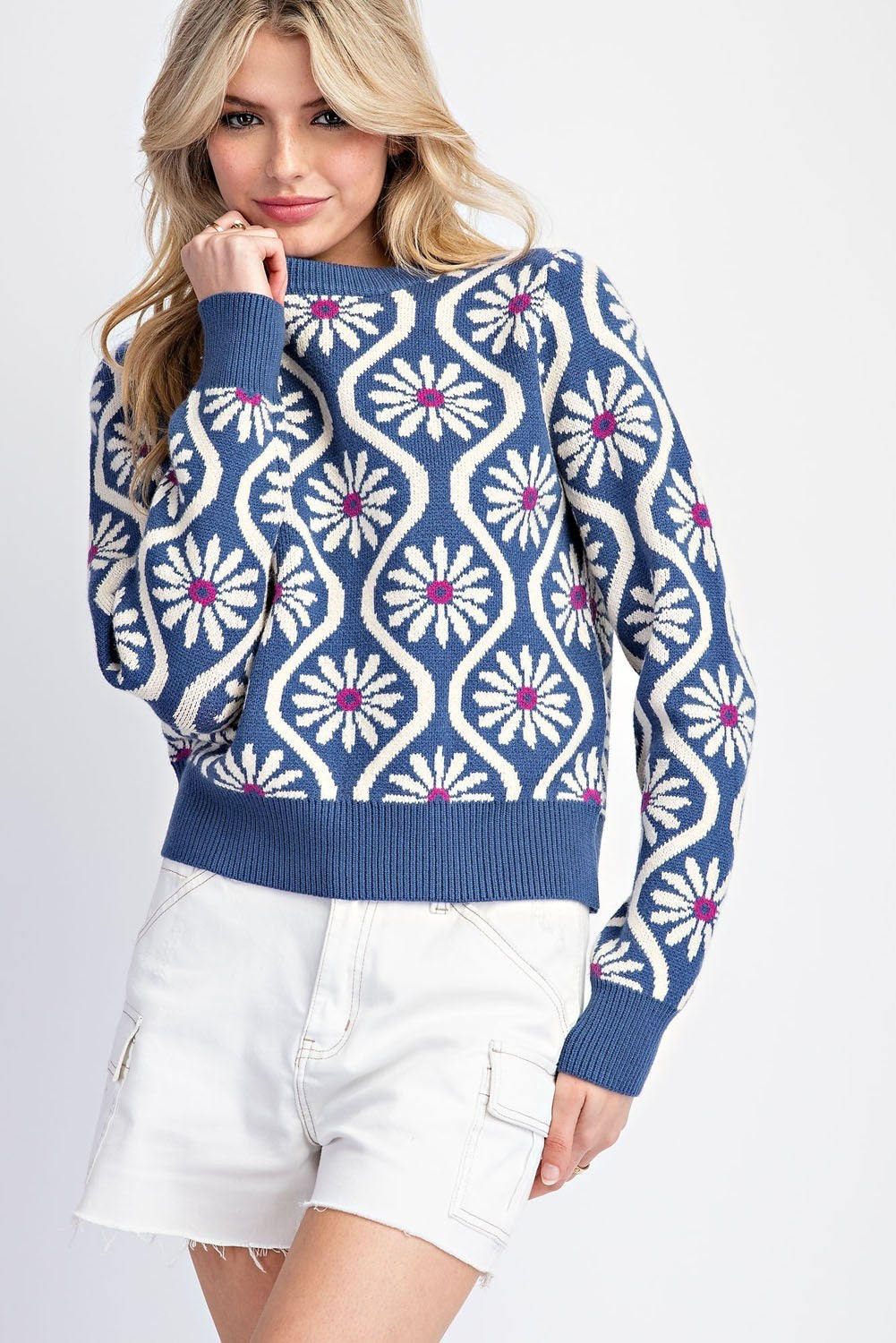 Flowers for Retro Sweater