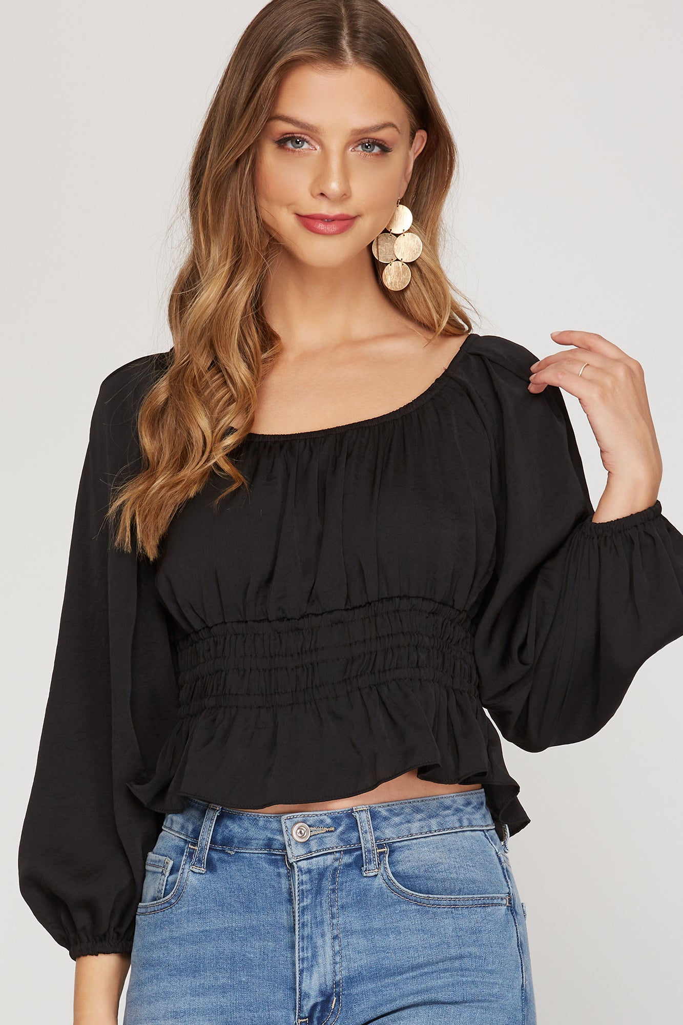 Moonlight Nights Peplum Top