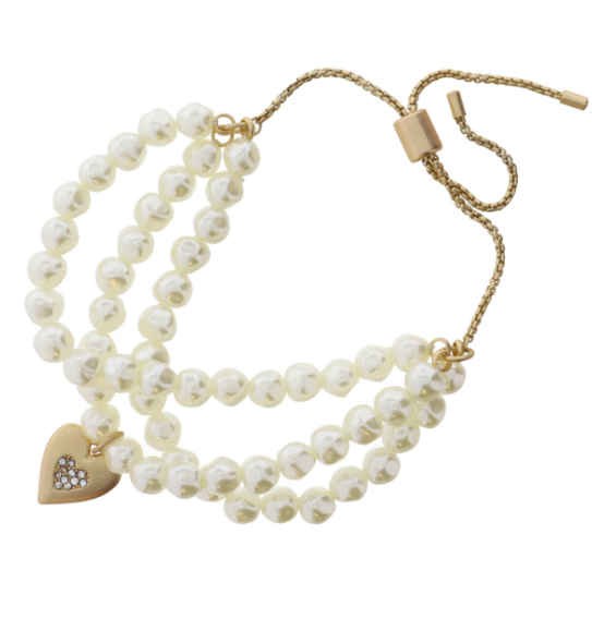 Quinn Pearl and Gold Bracelet Set