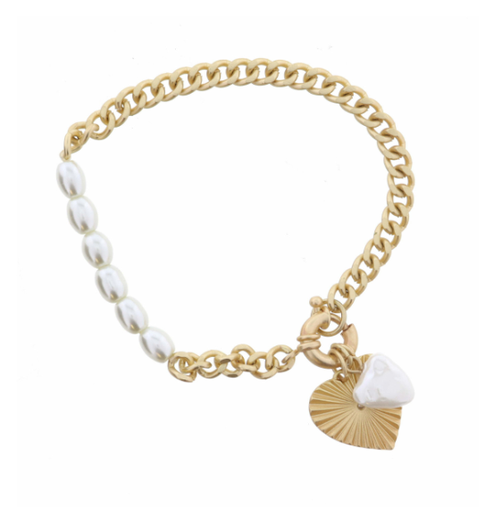 Bethany Pearl and Gold Bracelets