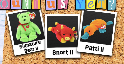 Signature II the Green Bear TY Original Beanie Baby Shoppe3130