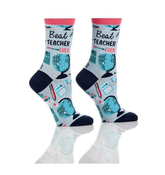 Women's Crew Socks Best Teacher Ever