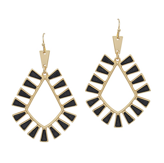 Wish You Wood Geometric Earrings