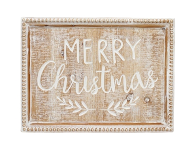 Large Merry Christmas Beaded Christmas Sign