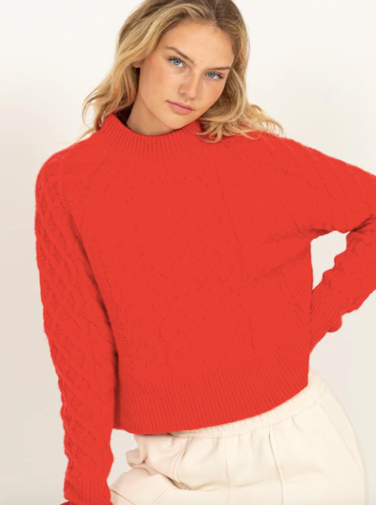 DOORBUSTER Lovely Day Cable Knit Sweater