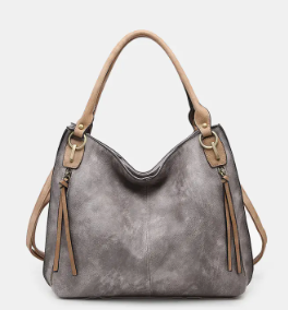 Conner Contrast Tote w/ 2 Side Pockets