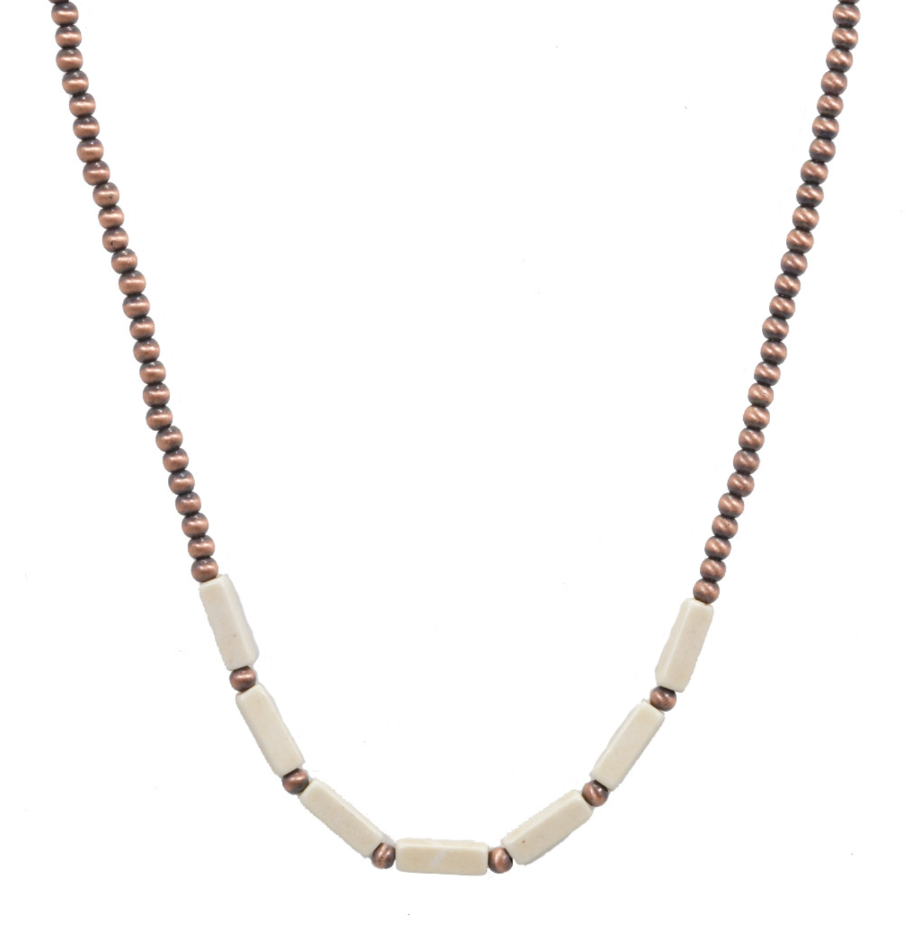 Cammie Copper Stone Beaded Necklace
