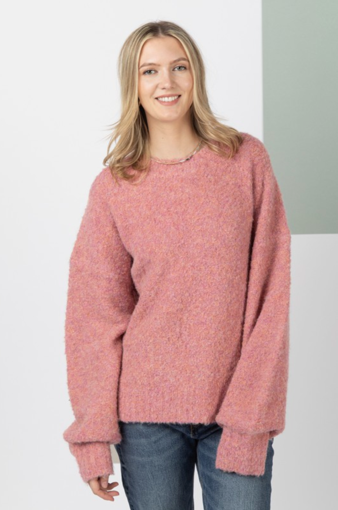 Warm And Fuzzy Knit Sweater Top