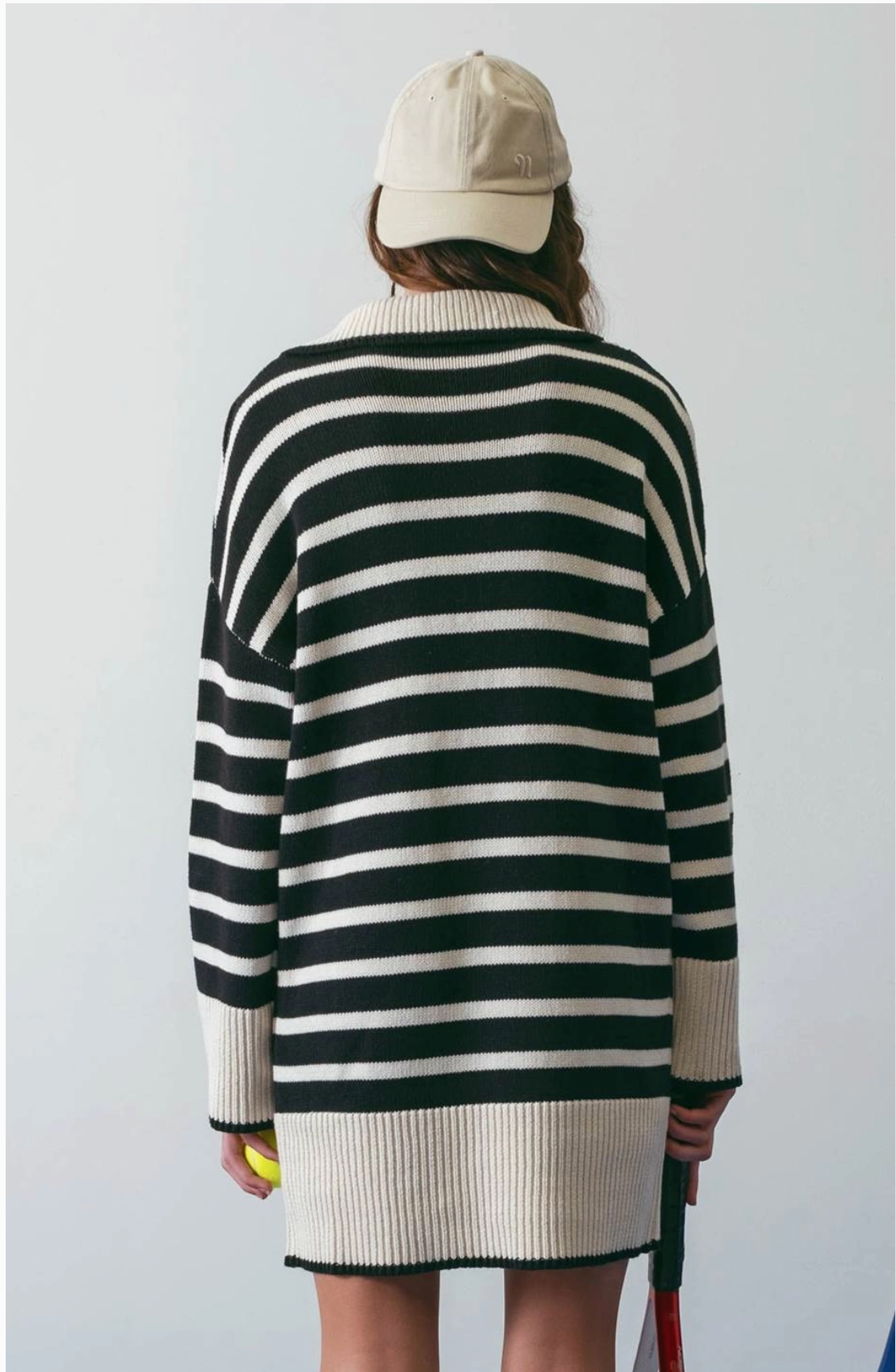 Comfy But Cute In My Striped Sweater Dress