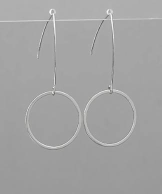 Darla Dangle Circle Earrings