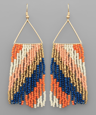 Pointless Without You Beaded Fringe Earrings