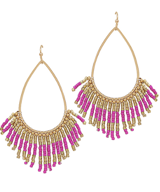 Joy of My Life Beaded Tassel Earrings