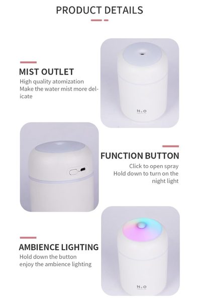 Portable Mini Humidifier Essential Oil Diffuser