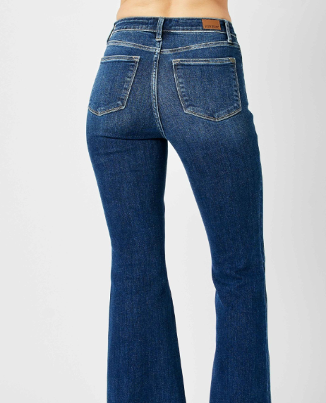 High Waist Trouser Flare Judy Blue Denim