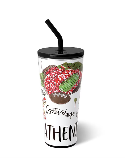 Saturdays In Athens Straw Tumbler (32oz)