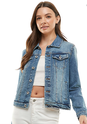 Casual Stretch Denim Jacket