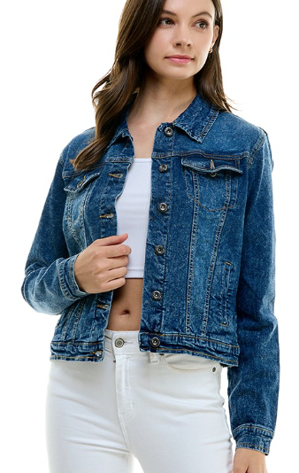 Go To Distressed Denim Jacket