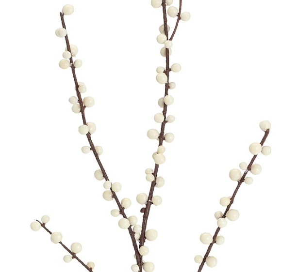 Silk White Berry Branch