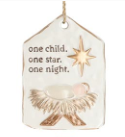 Ivory Ceramic Divine Night Ornament