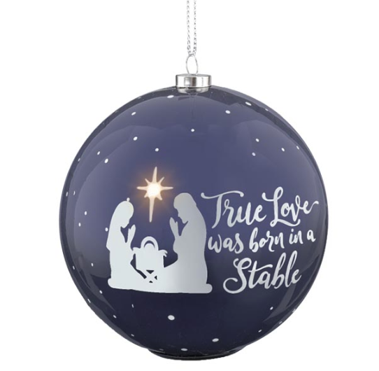 True Love Born in A Stable Ornament