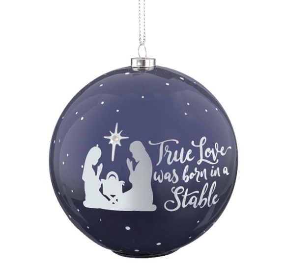 True Love Born in A Stable Ornament