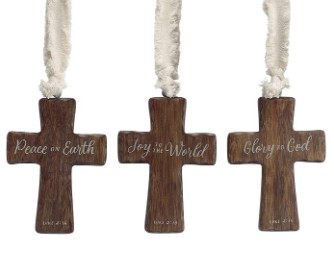 Scripture Mango Wood Cross