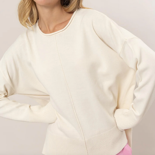 Snuggle Up Drop Shoulder Sweater