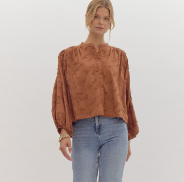 Forever Floral Embroidery Top