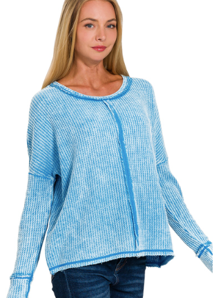 DOORBUSTER Warm and Cozy Waffle Top