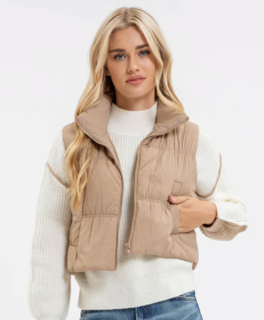 DOORBUSTER High Collar ZIP Puffer Vest