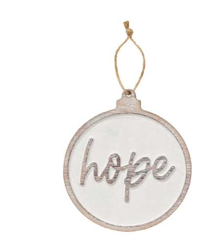 Hope Carved Ornament