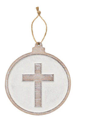 Cross Carved Ornament