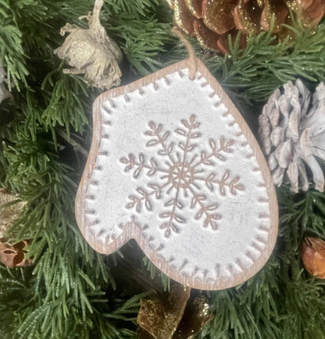 Mitten Carved Ornament