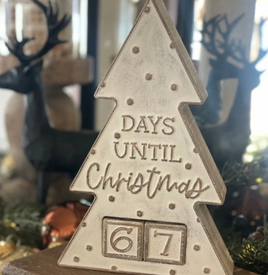 Carved Countdown Tree