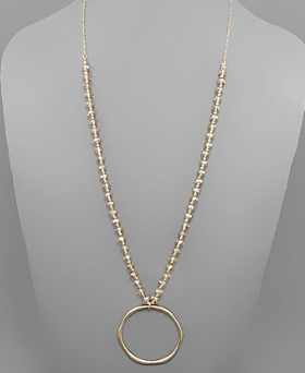 Callie Circle Long Necklace