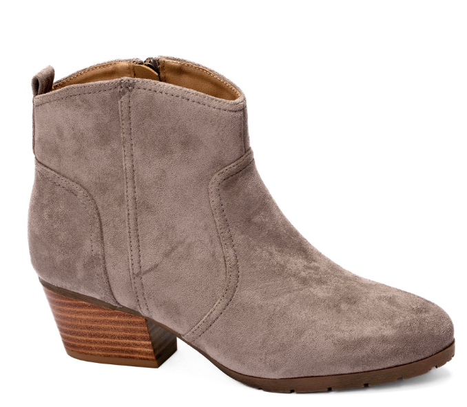 Corkys Yonder Bootie in Faux Suede Taupe