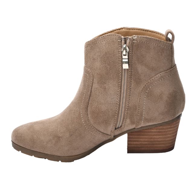 Corkys Yonder Bootie in Faux Suede Taupe