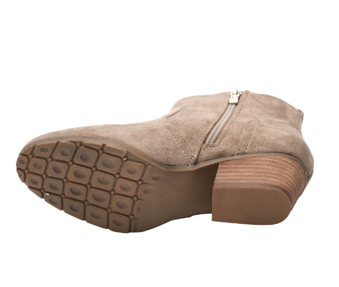 Corkys Yonder Bootie in Faux Suede Taupe