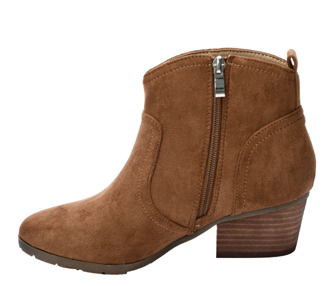 Corkys Yonder Bootie in Faux Suede Tobacco